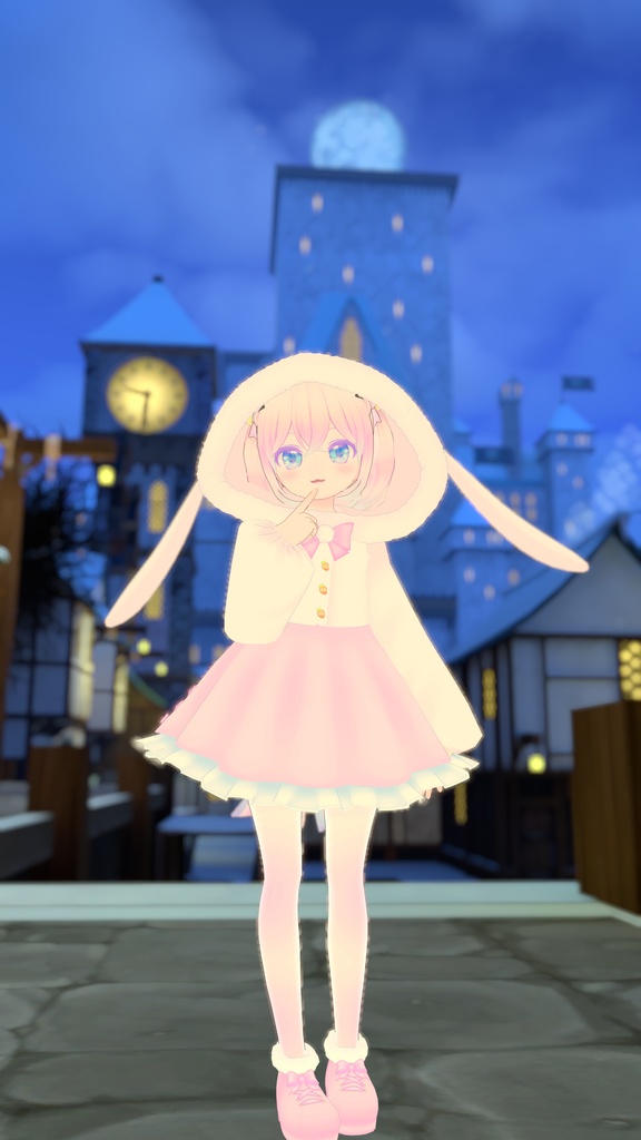 【39アバター対応】うさぎさん冬コーデ【PB対応】