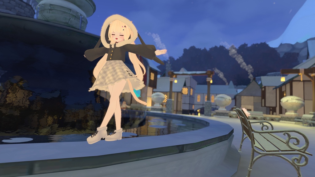 【39アバター対応】うさぎさん冬コーデ【PB対応】