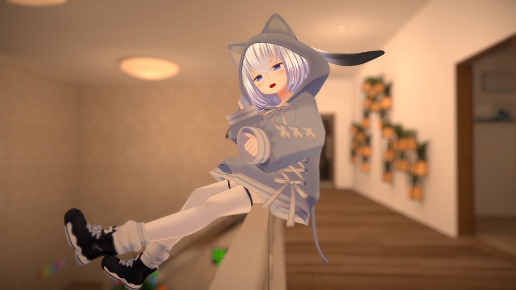 【47アバター対応】ねこねこぱーかー【アパレルコラボ中】