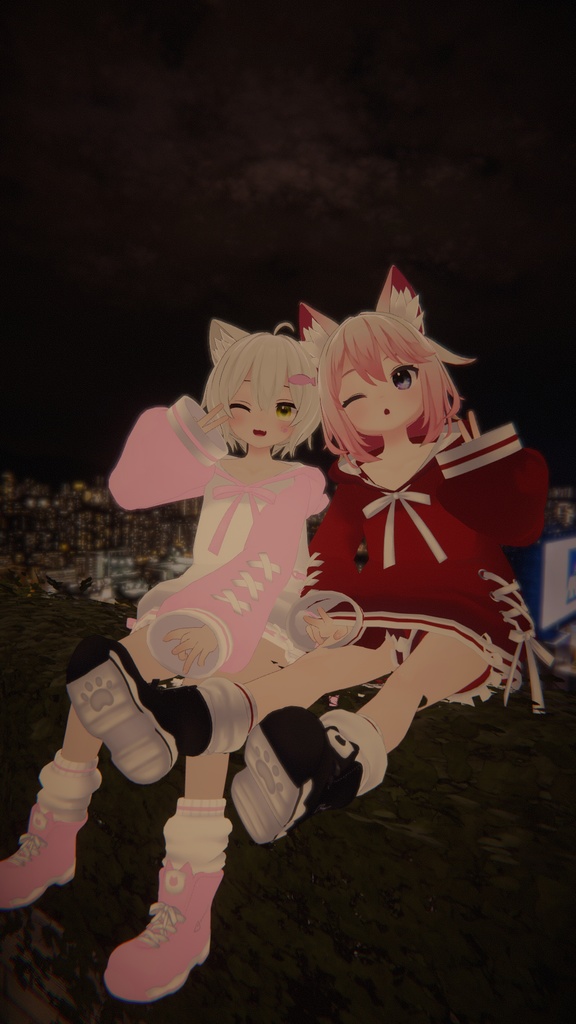 【47アバター対応】ねこねこぱーかー【アパレルコラボ中】