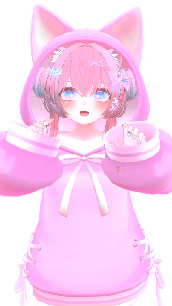 【47アバター対応】ねこねこぱーかー【アパレルコラボ中】