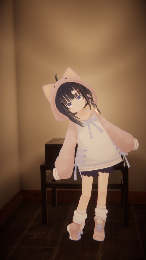 【47アバター対応】ねこねこぱーかー【アパレルコラボ中】