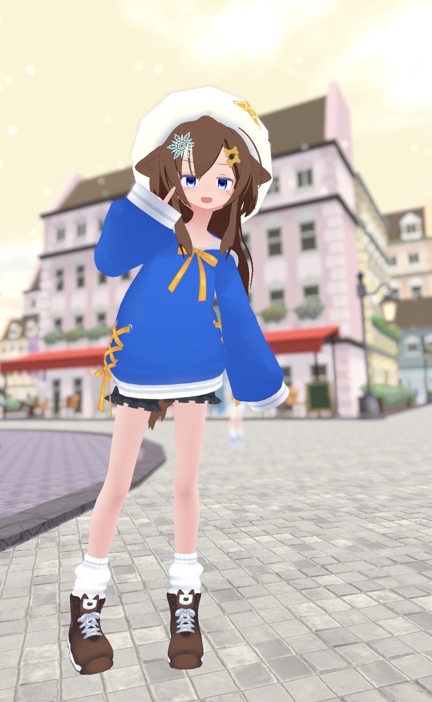 【47アバター対応】ねこねこぱーかー【アパレルコラボ中】