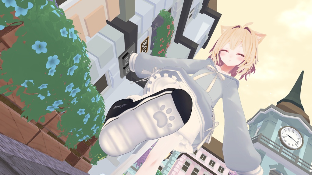 【47アバター対応】ねこねこぱーかー【アパレルコラボ中】