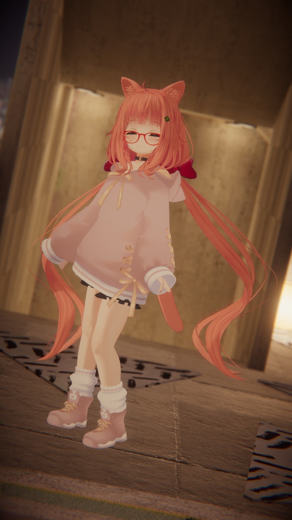 【47アバター対応】ねこねこぱーかー【アパレルコラボ中】