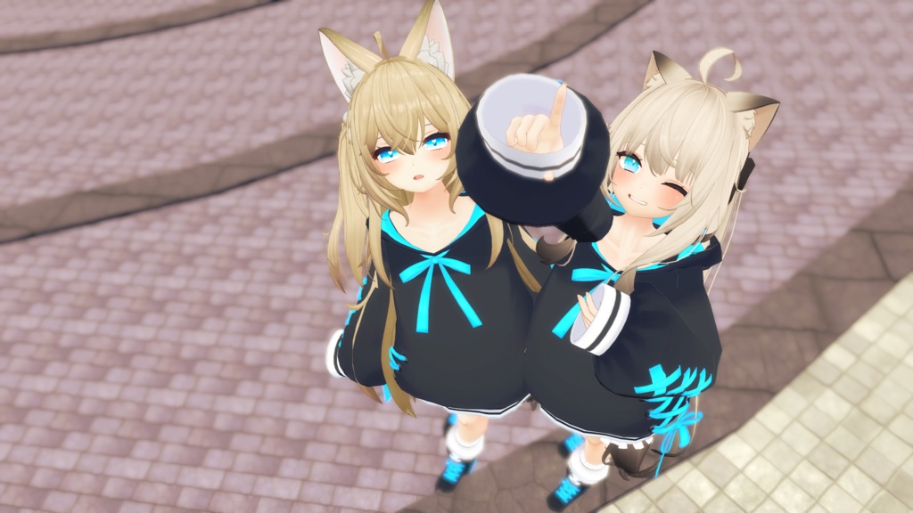 【47アバター対応】ねこねこぱーかー【アパレルコラボ中】