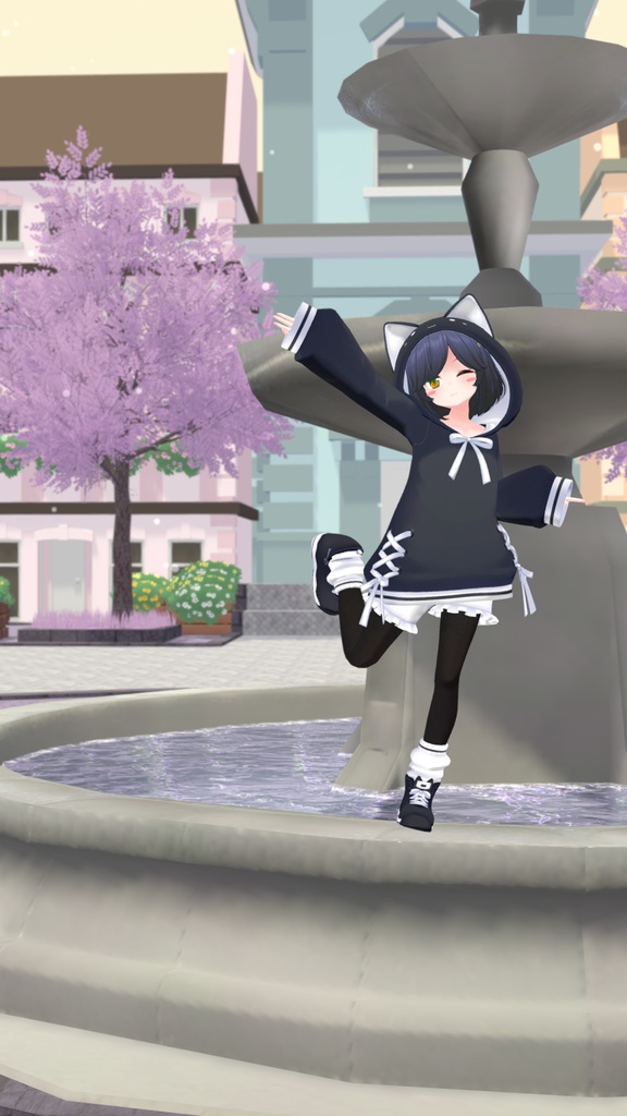 【47アバター対応】ねこねこぱーかー【アパレルコラボ中】