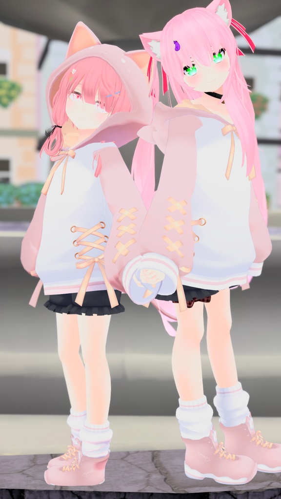 【47アバター対応】ねこねこぱーかー【アパレルコラボ中】