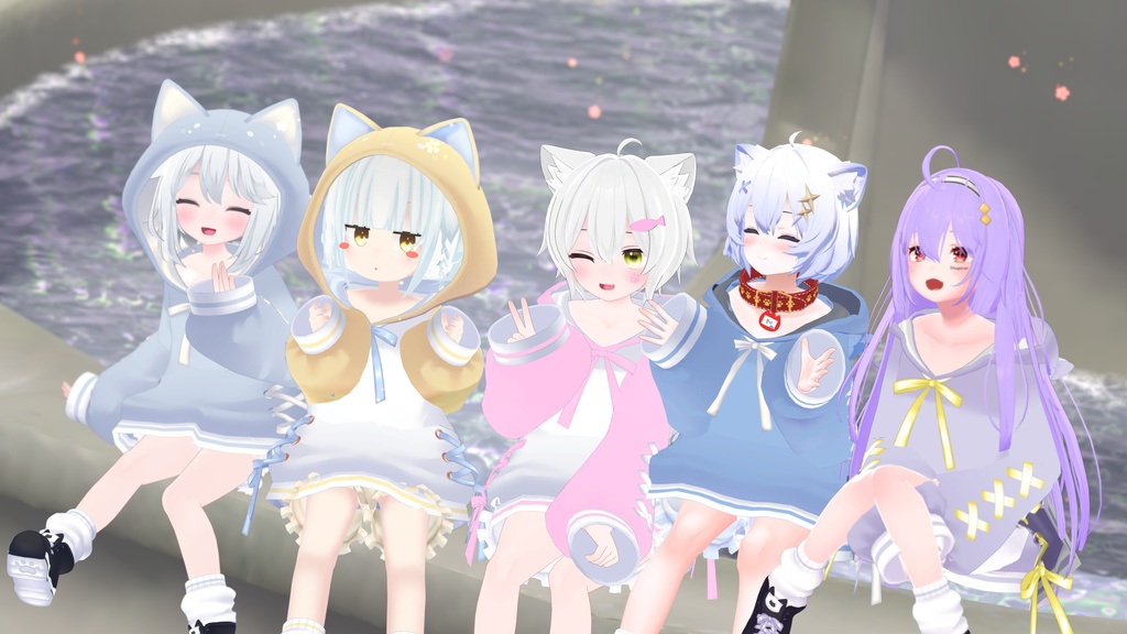 【47アバター対応】ねこねこぱーかー【アパレルコラボ中】