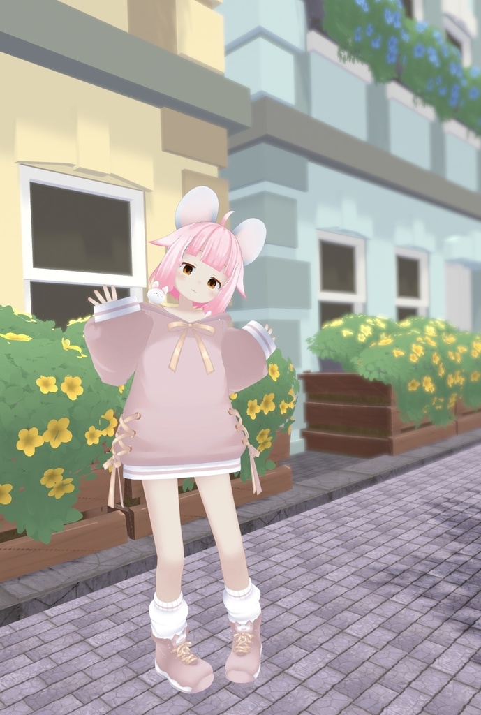 【47アバター対応】ねこねこぱーかー【アパレルコラボ中】