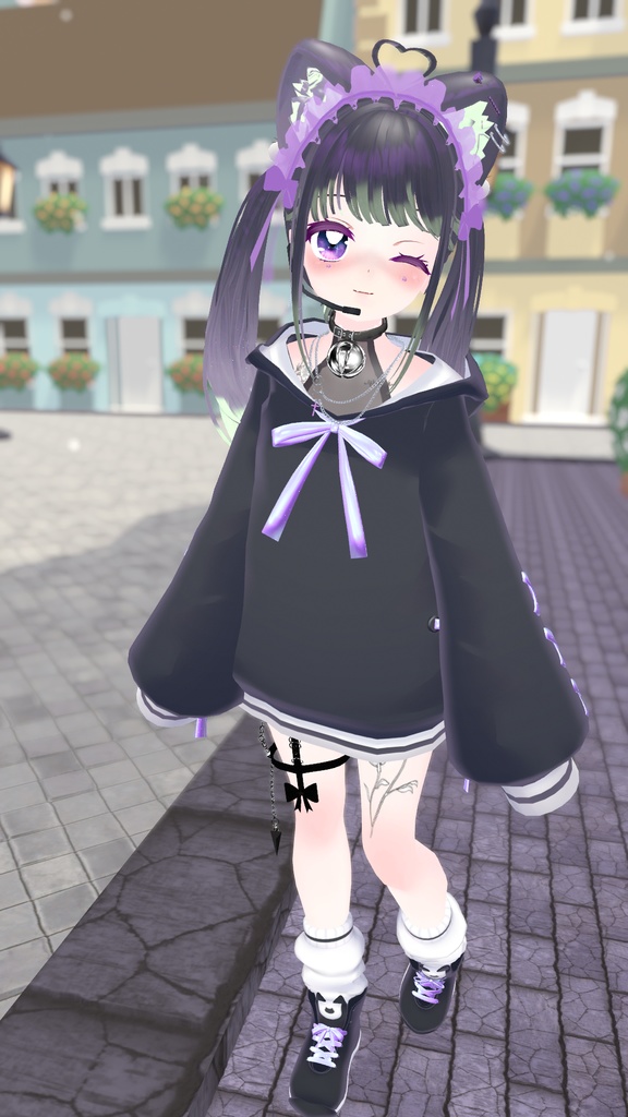 【47アバター対応】ねこねこぱーかー【アパレルコラボ中】