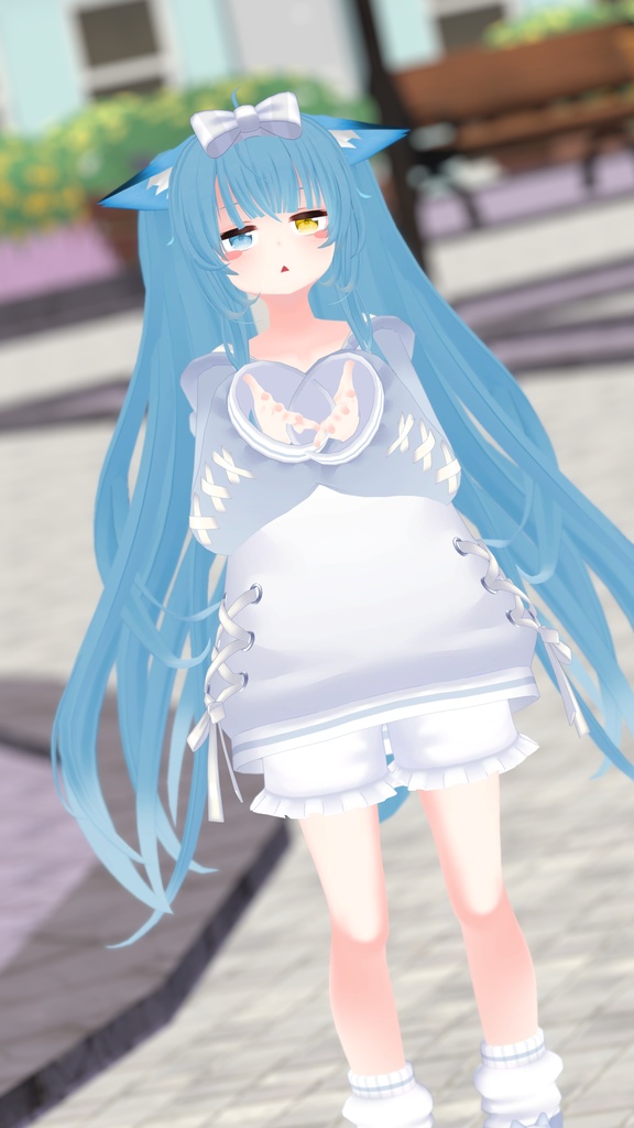 【47アバター対応】ねこねこぱーかー【アパレルコラボ中】