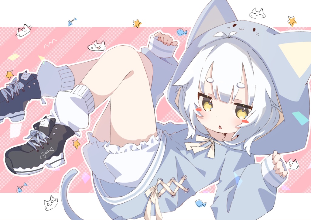 【47アバター対応】ねこねこぱーかー【アパレルコラボ中】