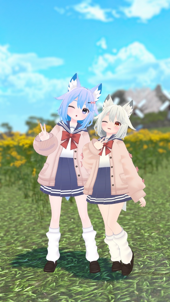 【43アバター対応】りあちゃん制服【PB対応】