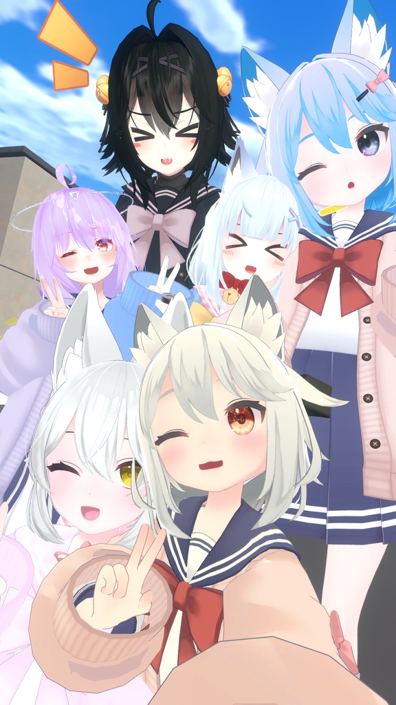 【43アバター対応】りあちゃん制服【PB対応】