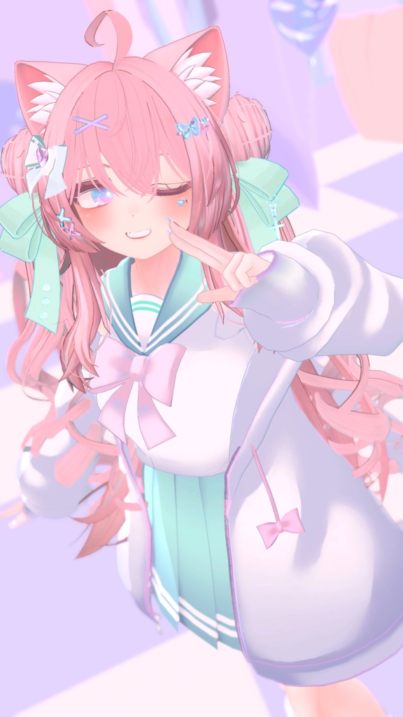 【43アバター対応】りあちゃんパーカーとこものセット【PB対応】