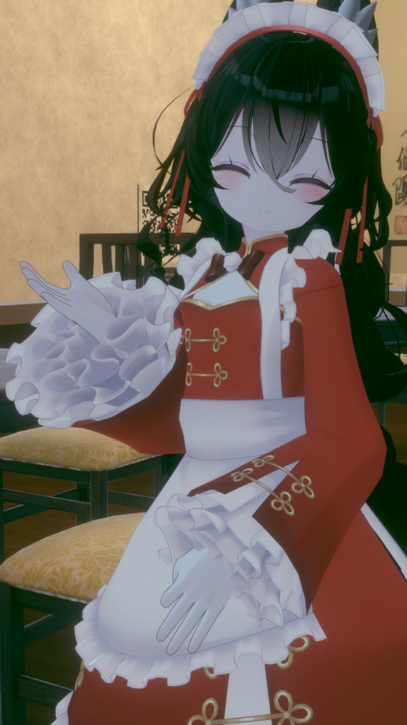 【34アバター対応】チャイナメイド【PB対応】