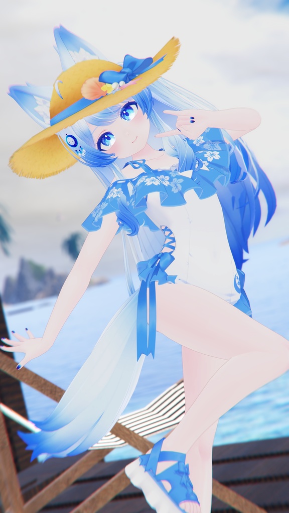 【47アバター対応】フリルワンピース水着