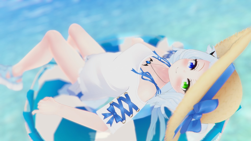 【47アバター対応】フリルワンピース水着