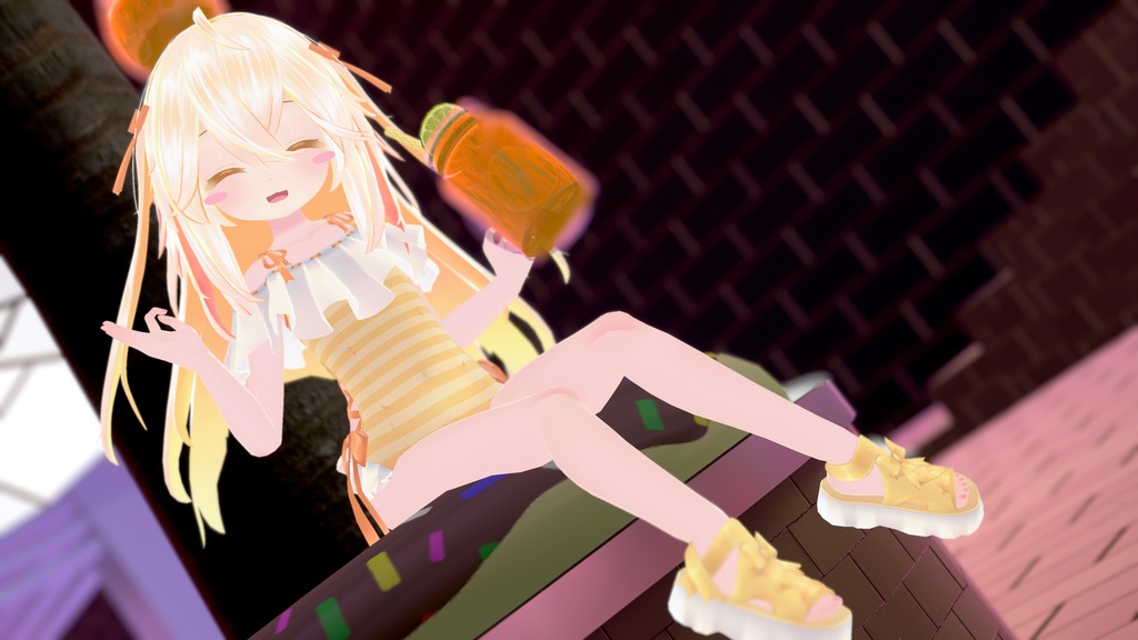 【47アバター対応】フリルワンピース水着