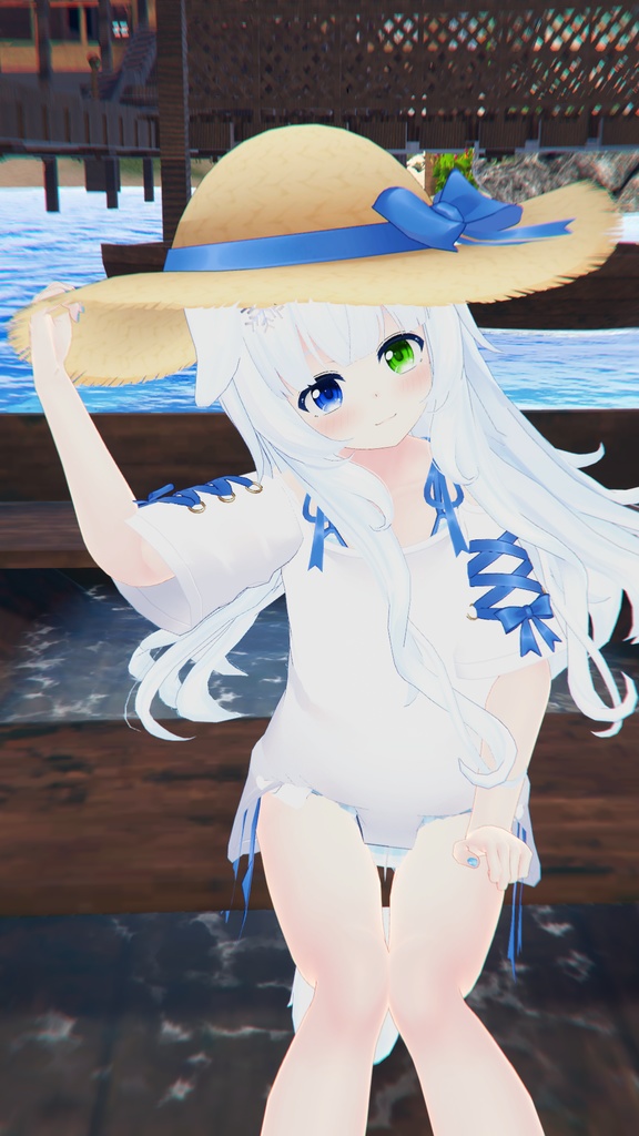 【47アバター対応】フリルワンピース水着
