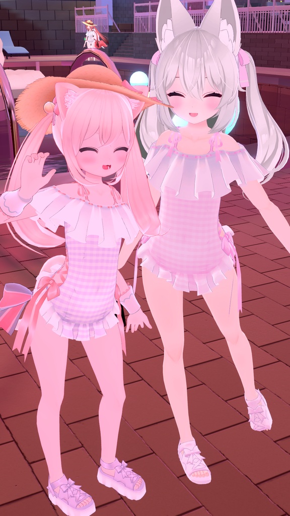 【47アバター対応】フリルワンピース水着