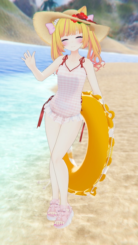 【47アバター対応】フリルワンピース水着