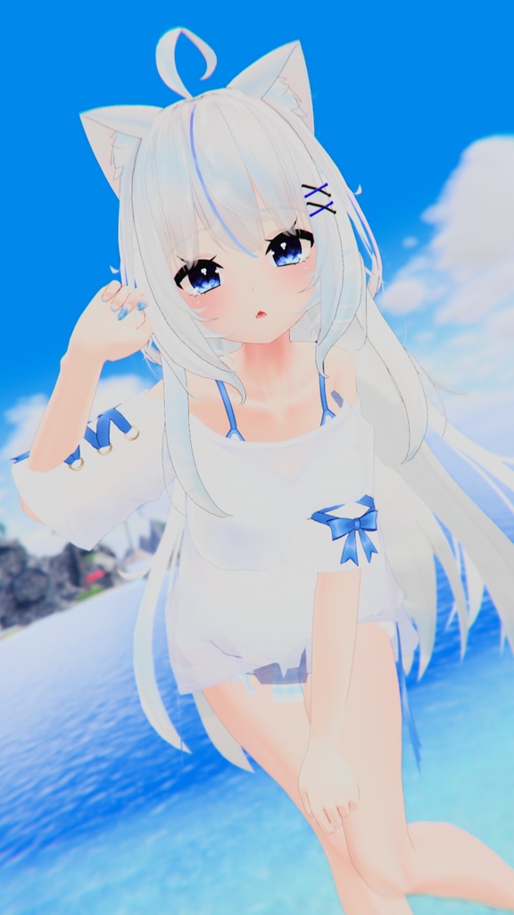 【47アバター対応】フリルワンピース水着