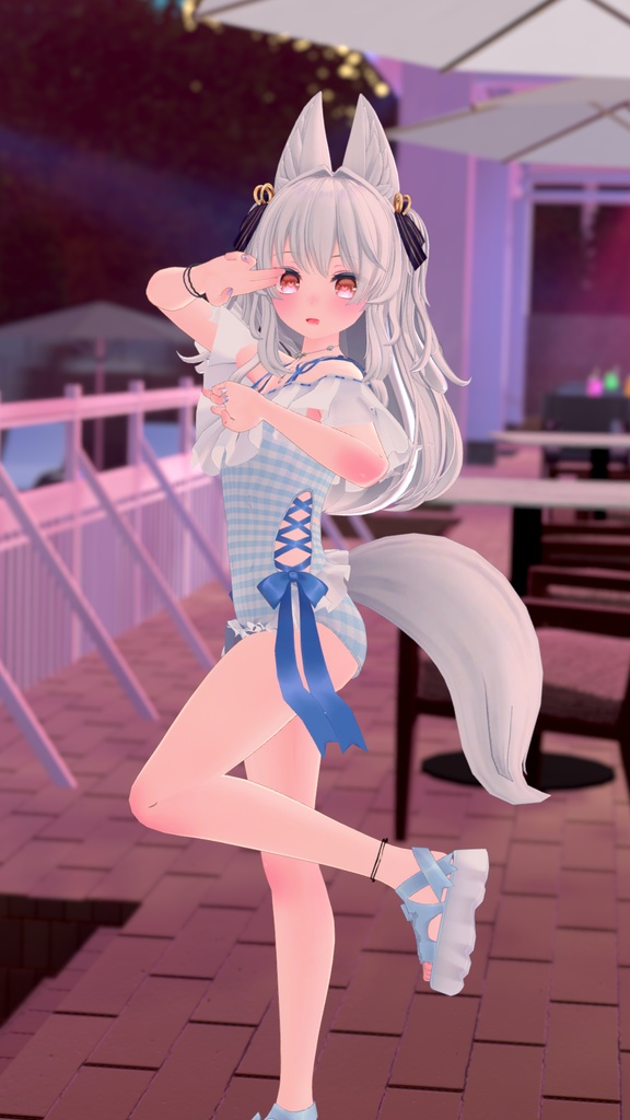 【47アバター対応】フリルワンピース水着