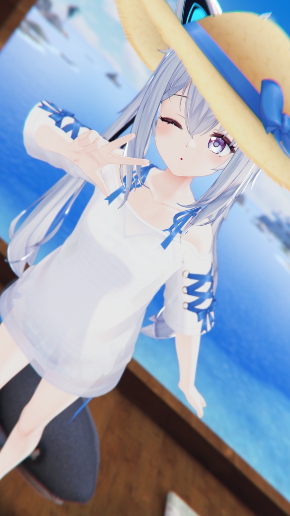 【47アバター対応】フリルワンピース水着