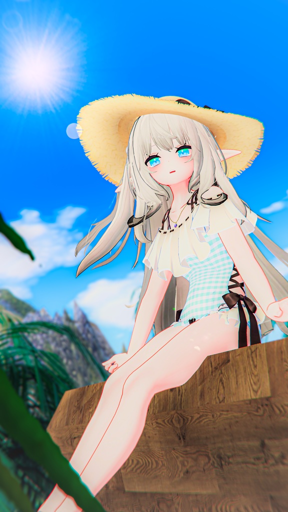 【47アバター対応】フリルワンピース水着