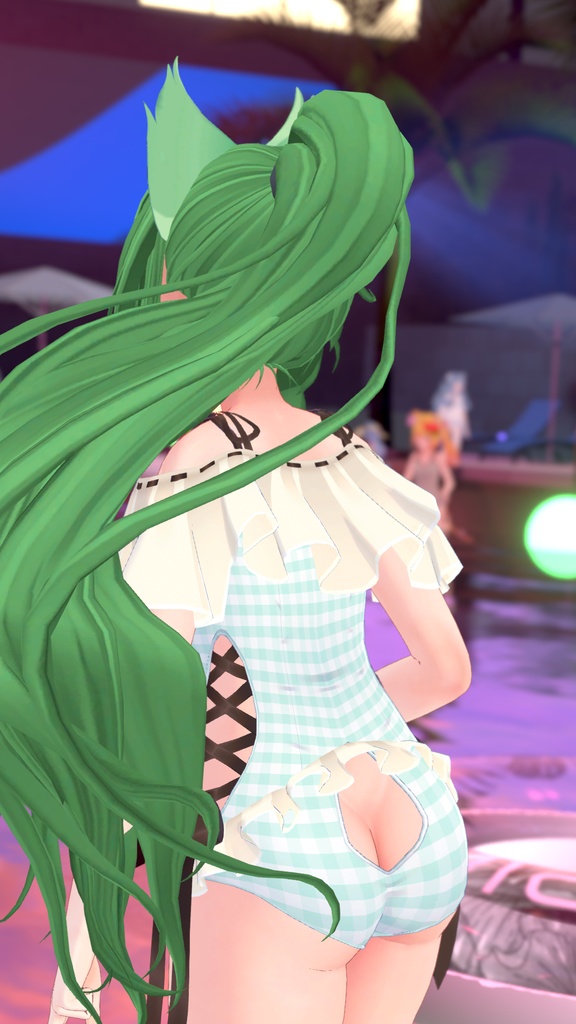 【47アバター対応】フリルワンピース水着