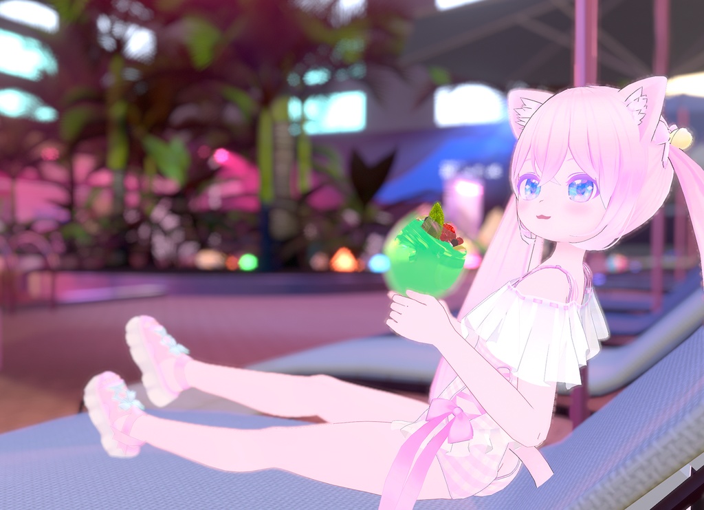 【47アバター対応】フリルワンピース水着