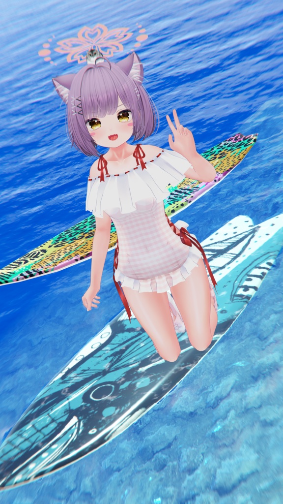 【47アバター対応】フリルワンピース水着