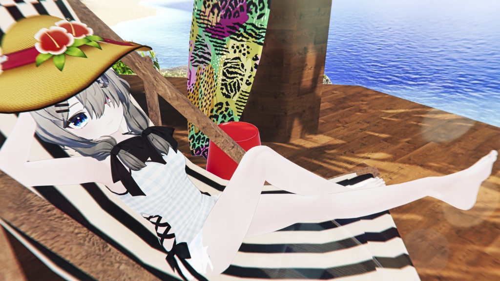 【47アバター対応】フリルワンピース水着