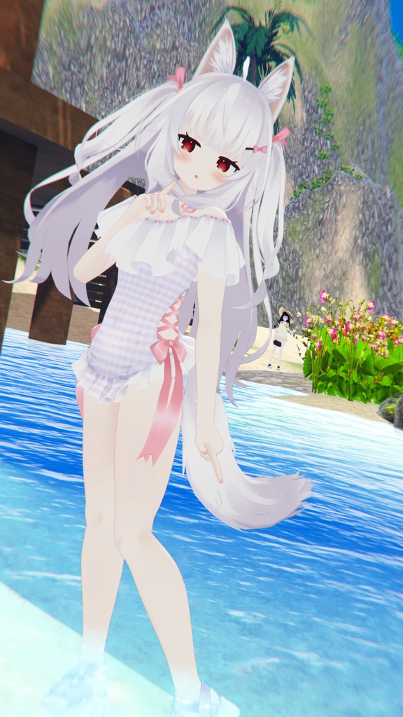 【47アバター対応】フリルワンピース水着