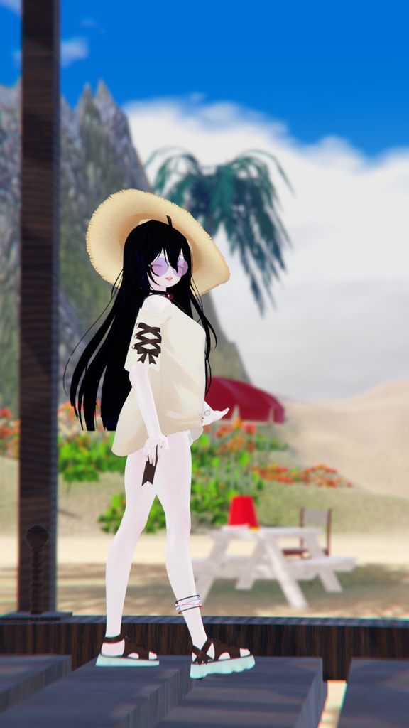 【47アバター対応】フリルワンピース水着