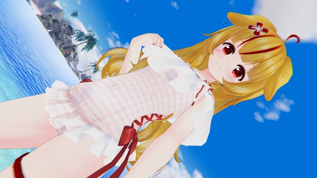 【47アバター対応】フリルワンピース水着