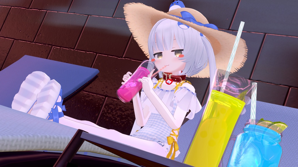 【47アバター対応】フリルワンピース水着