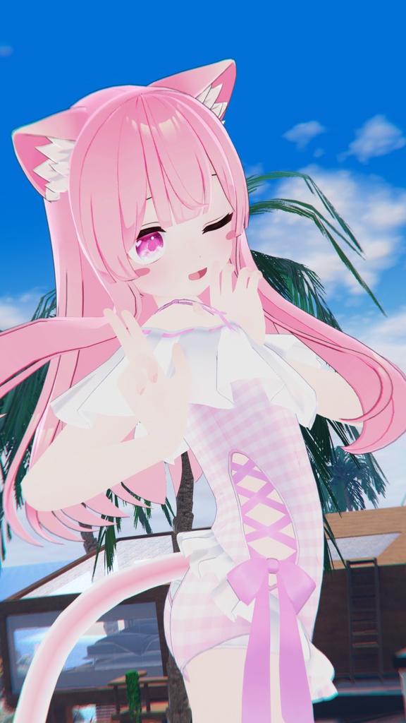 【47アバター対応】フリルワンピース水着