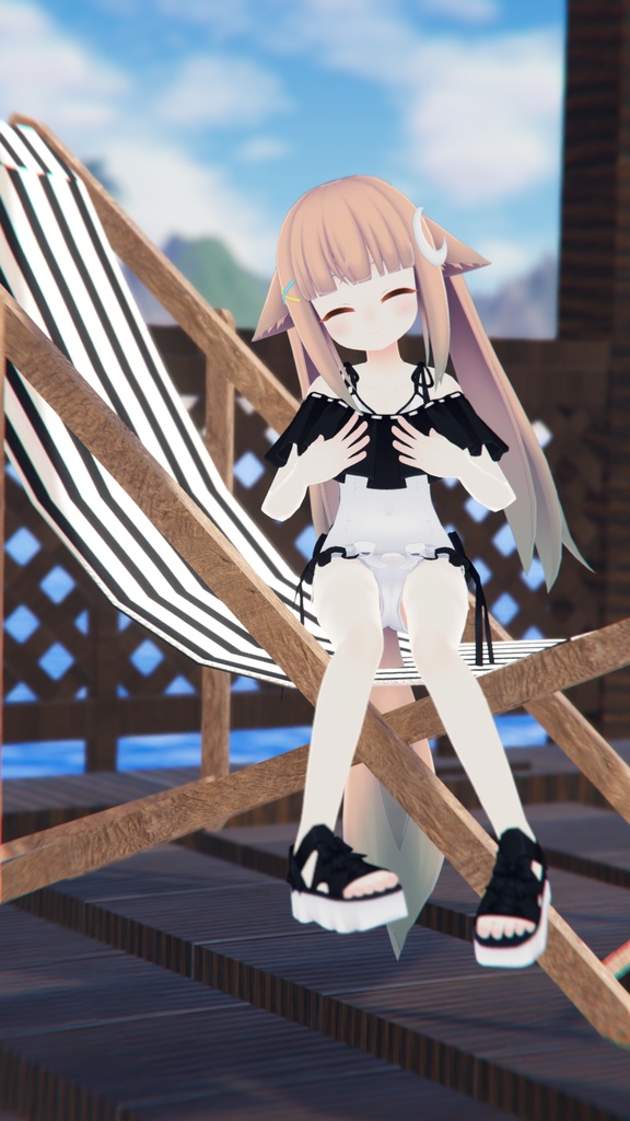 【47アバター対応】フリルワンピース水着