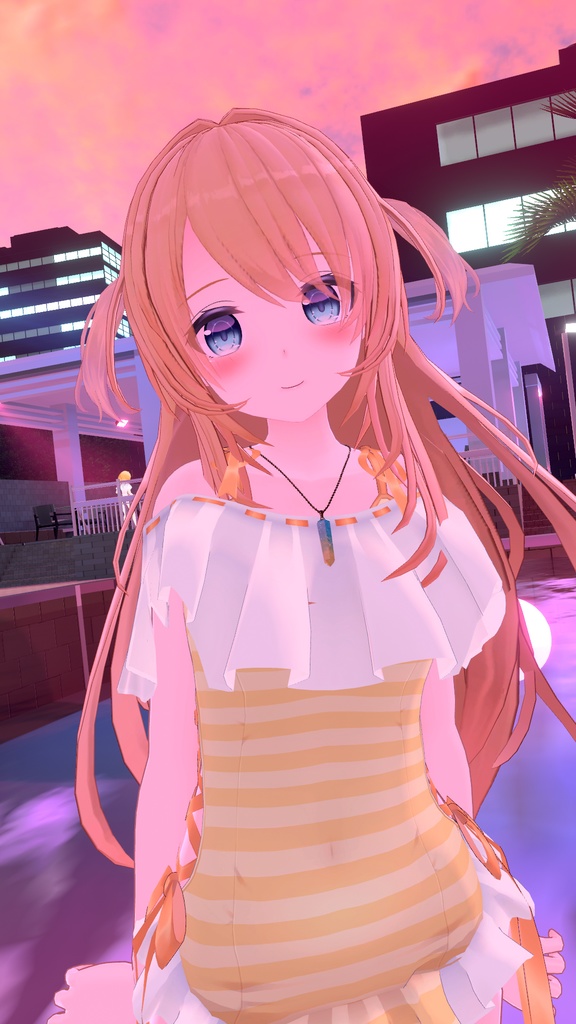 【47アバター対応】フリルワンピース水着