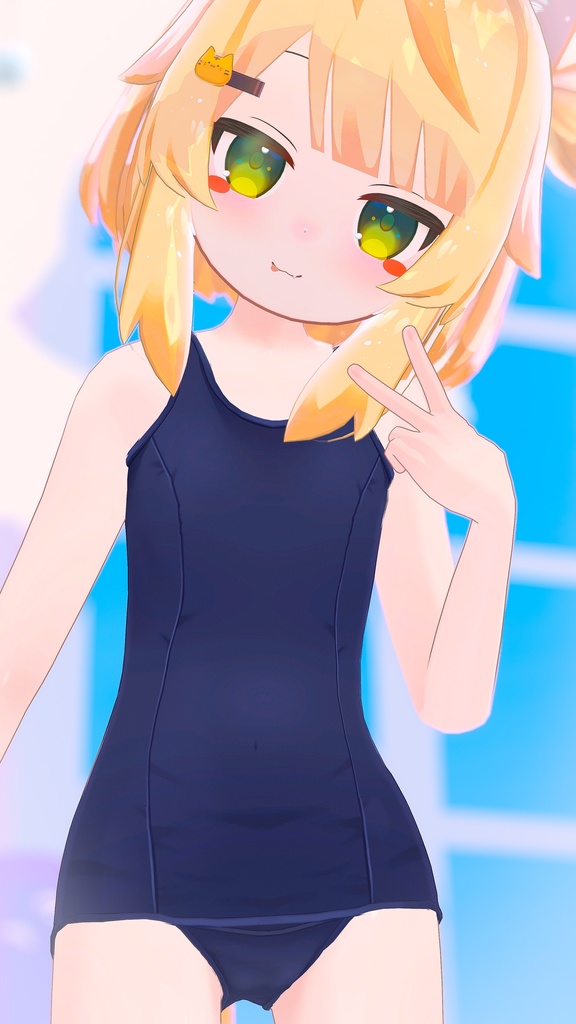 【オリジナル3Dモデル】とらのこ「ちとちゃん」