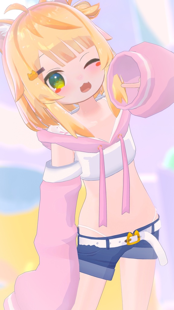 【オリジナル3Dモデル】とらのこ「ちとちゃん」