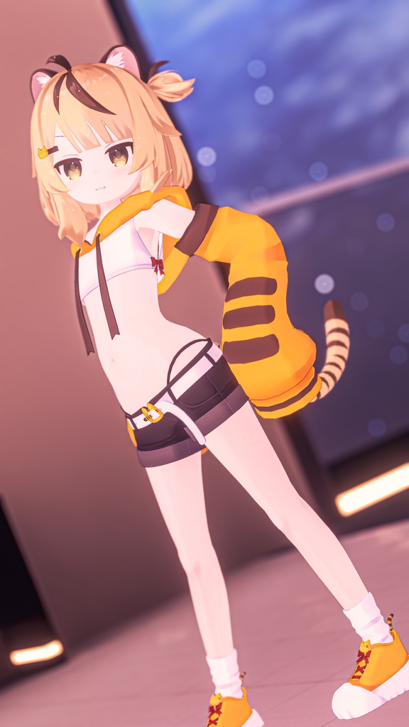 【オリジナル3Dモデル】とらのこ「ちとちゃん」