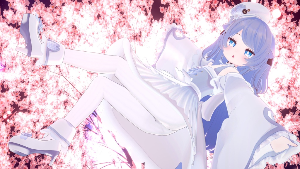 【43アバター対応】サクラメイド【パーティクル付き】