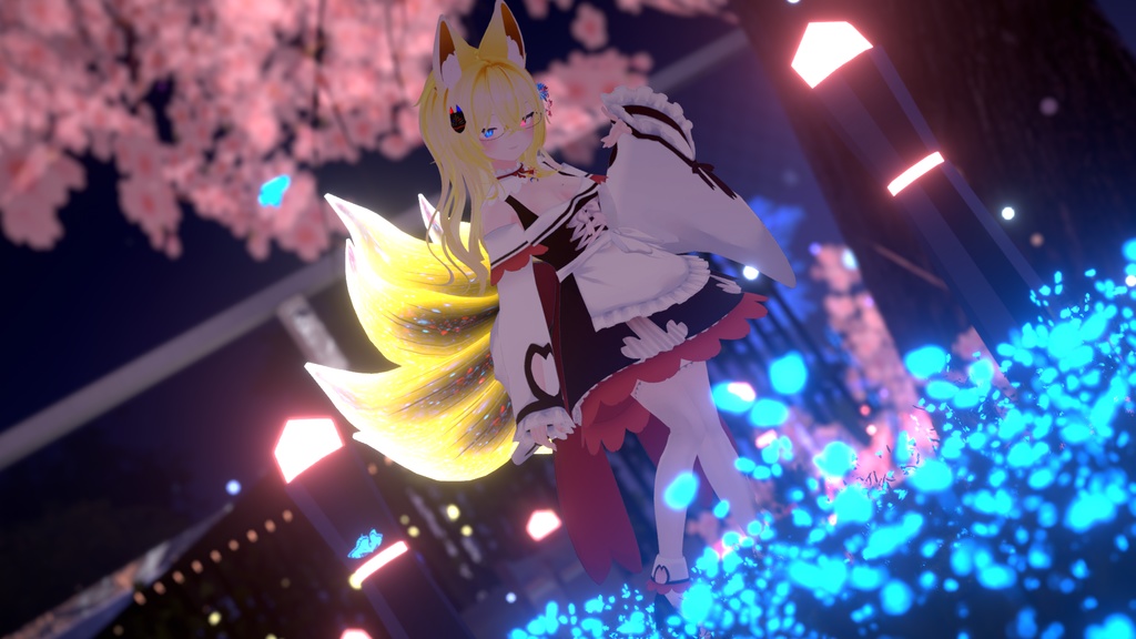 【43アバター対応】サクラメイド【パーティクル付き】