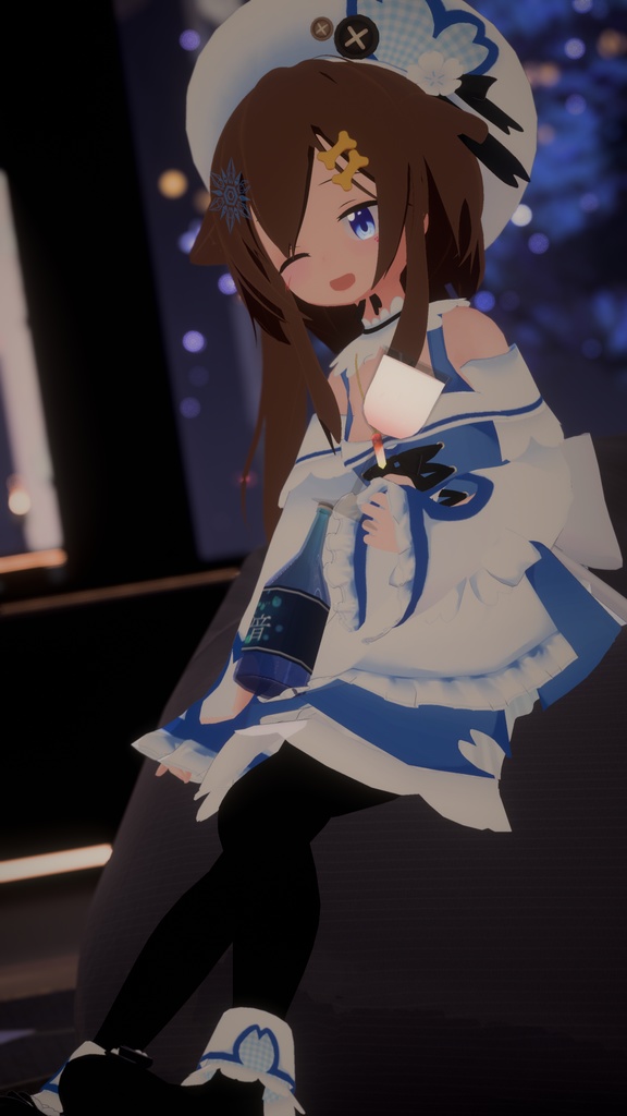 【43アバター対応】サクラメイド【パーティクル付き】