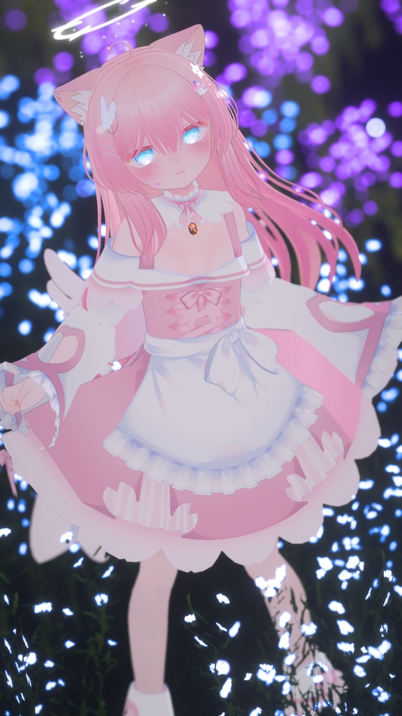 【43アバター対応】サクラメイド【パーティクル付き】