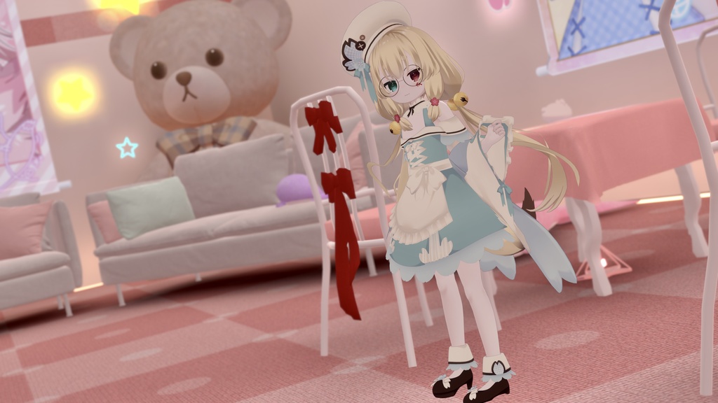 【43アバター対応】サクラメイド【パーティクル付き】